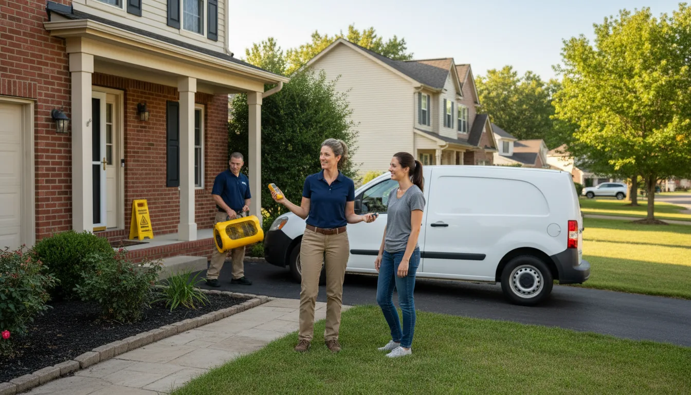 Water restoration image for Dehumidification And Cleanup Services in Niangua, MO